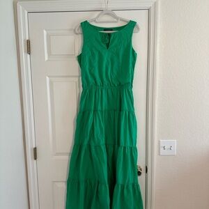 Lauren Ralph Lauren || Green tiered maxi dress